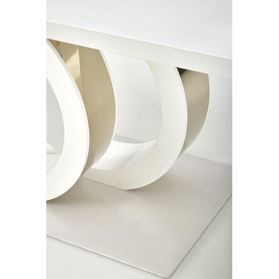 GALARDO kinyitható asztal, fehér / arany (3p=1db)