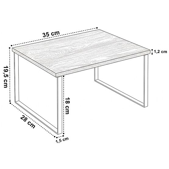 GINGER MAX rusztikus bambusz konyhai polc