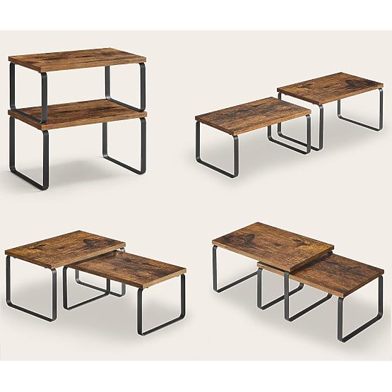 GINGER RUSTIC bambusz polc szett 2 darab