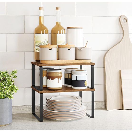 GINGER RUSTIC bambusz polc szett 2 darab