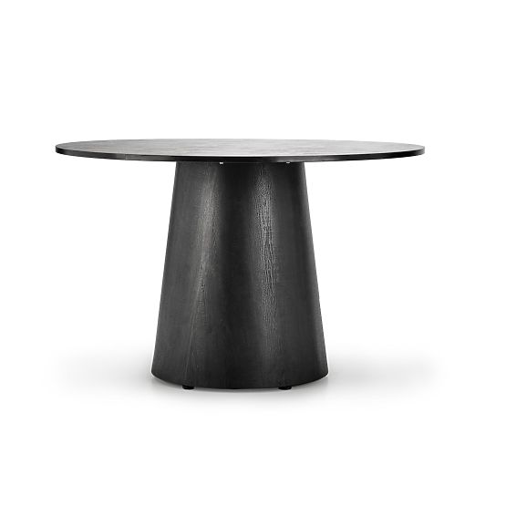 GINTER kerek asztal, fekete (2p=1ks)