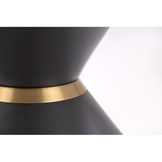 GORETTI fehér márvány / fekete dohányzóasztal (2p=1db)