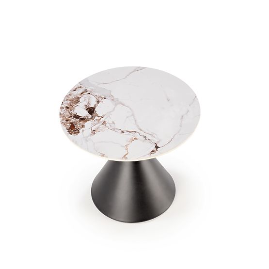 GORETTI_S konferencia asztal fehér márvány / fekete (2p=1ks)