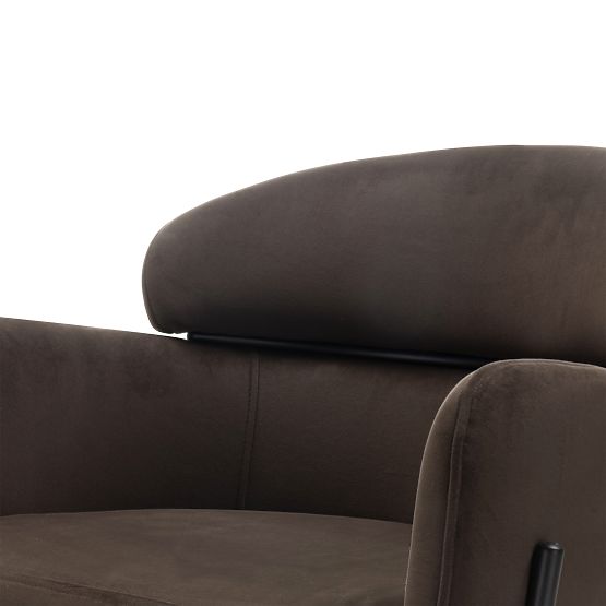 Granda étkezőszék, csokoládé/espresso, bársony