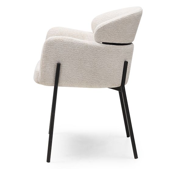 Granda étkezőszék, ekrü/fekete lábak