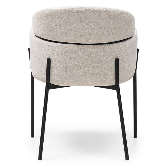 Granda étkezőszék, ekrü/fekete lábak