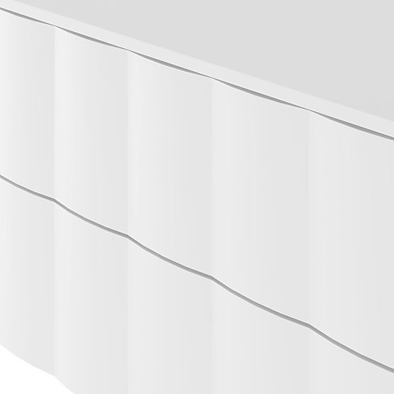 Grita 80 cm-es mosdó alatti szekrény, fehér, hullámos előlap