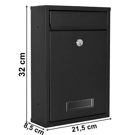 Gustav fekete postaláda feliratokkal