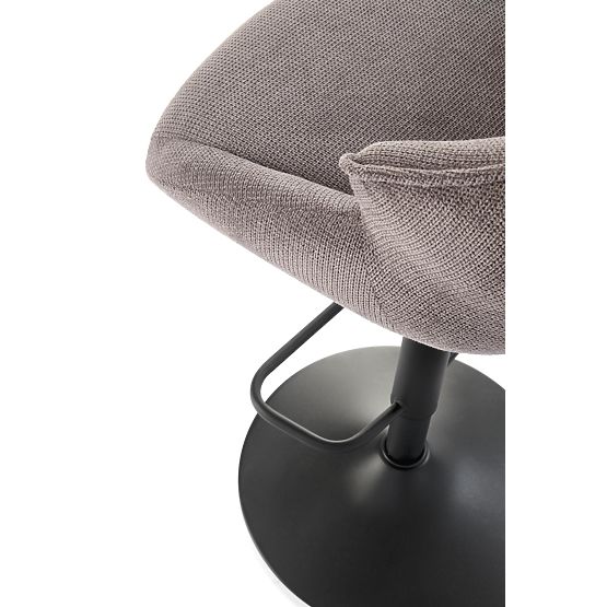 H122 bárszék lábak - fekete, ülés - szürke (1p=2db)