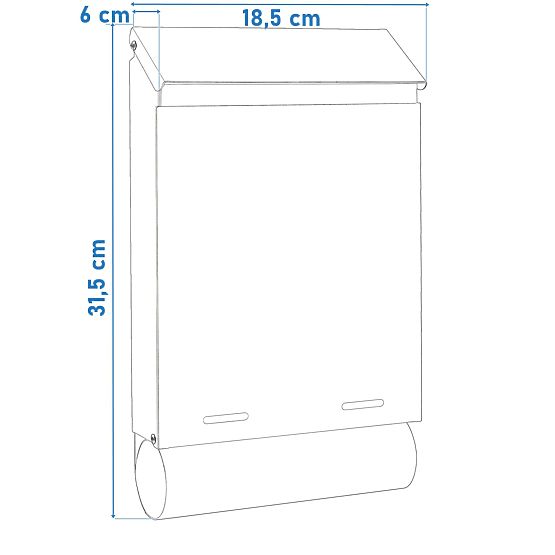 Hadvar fekete levélszekrény