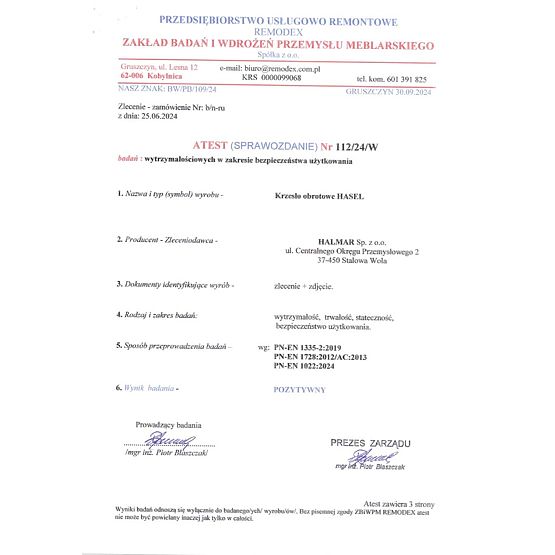 HASEL irodai szék - fekete-szürke