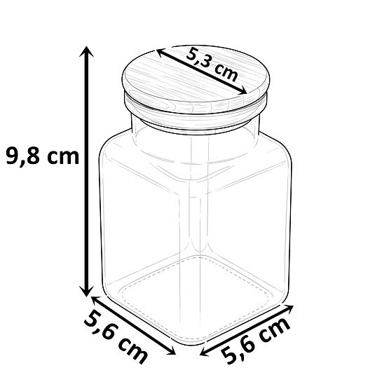 HIDALGO fűszertartó poharak, 12 darabos készlet