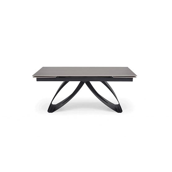 HILARIO kinyitható asztal, asztallap - dió, lábak - fekete (3p=1db)