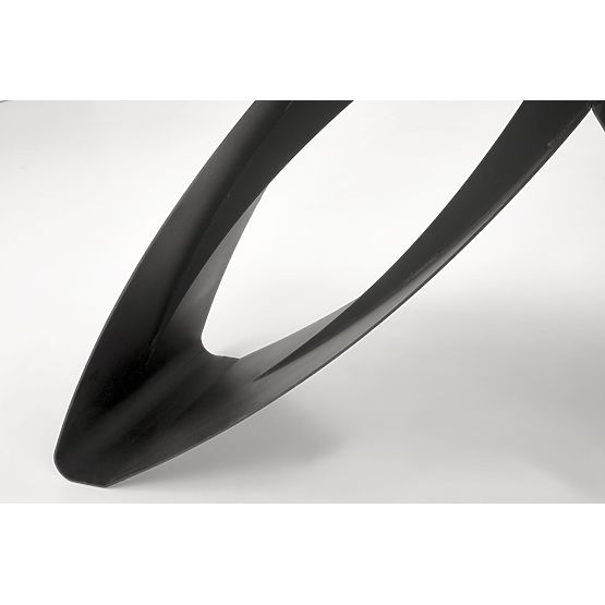 HILARIO kinyitható asztal, lap - fekete márvány, lábak - fekete (3p=1db)