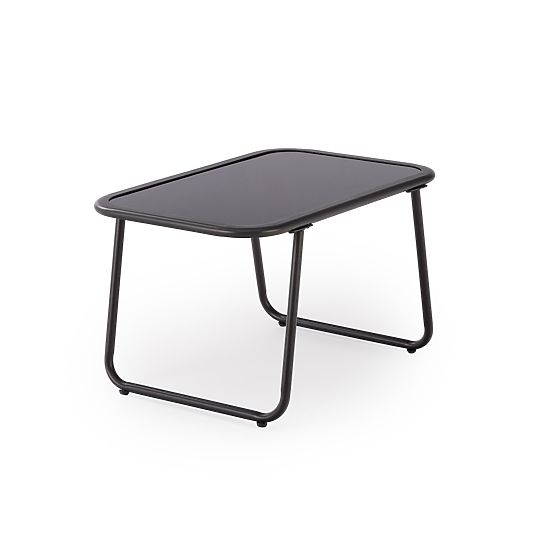 HUDSON, kerti garnitúra (kanapé, 2x fotel, asztal), szürke / barna (1p=1készlet)