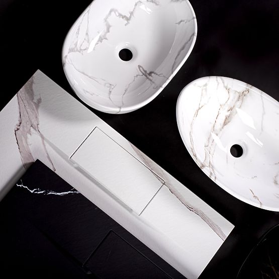 Időtlen REA Kelly Marmo mosdókagyló