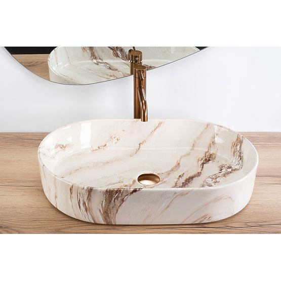 Időtlen Rea Nadia 60 Marrone mosdókagyló pultra