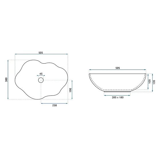 Időtlen Rea Pearl Akoya mosdókagyló
