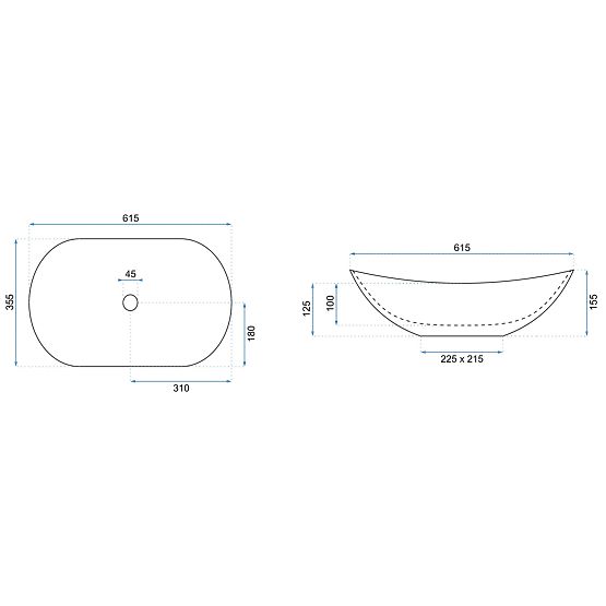 Időtlen Rea Royal Powder Pink Matt mosdó