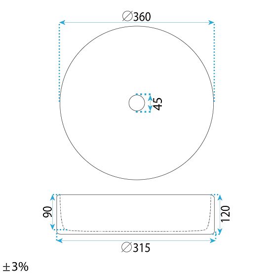 Időtlen Rea Stefania mosdókagyló