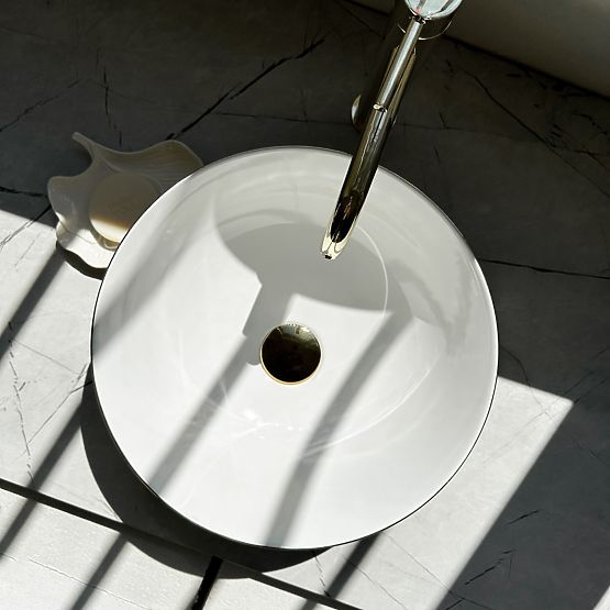 Időtlen REA STELLA WHITE GOLD BRUSH mosdó