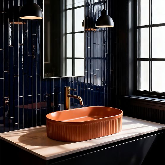 Időtlen Rea Vanda Cinnamon Matt mosdó