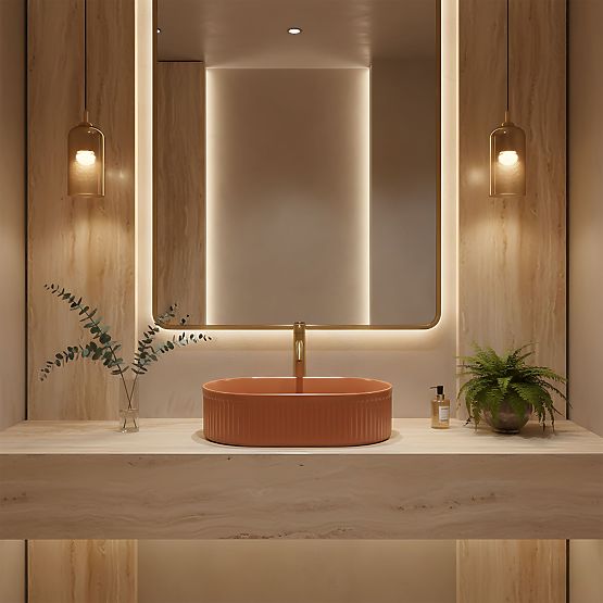 Időtlen Rea Vanda Cinnamon Matt mosdó