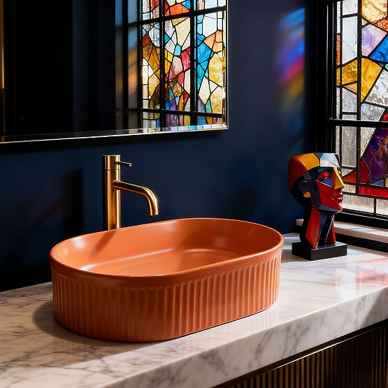 Időtlen Rea Vanda Cinnamon Matt mosdó