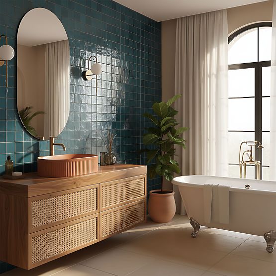 Időtlen Rea Vanda Cinnamon Matt mosdó