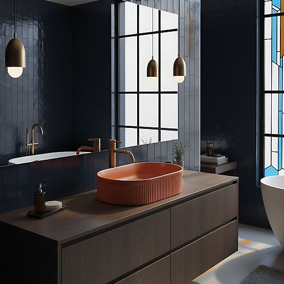 Időtlen Rea Vanda Cinnamon Matt mosdó