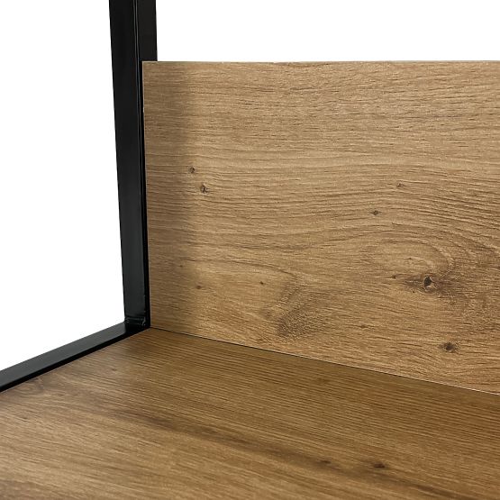 INDUSTRIÁLIS POLC 500 FEKETE/TÖLGY CRAFT