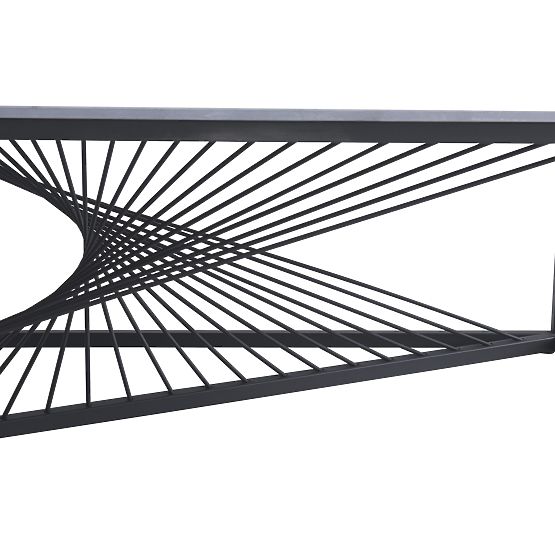 INFINITY 2 konferencia asztal, szürke márvány / fekete (2p=1ks)