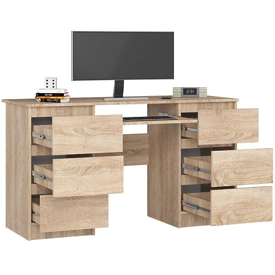 ÍRÓASZTAL A-11 CLP 6SZ PK SONOMA