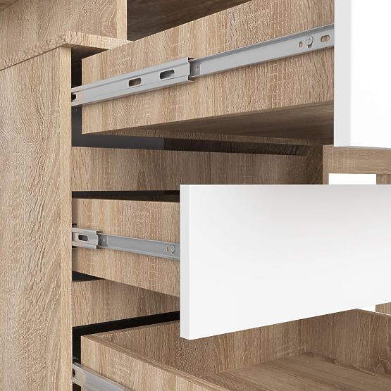 ÍRÓASZTAL CLP 135cm PK SONOMA / FEHÉR