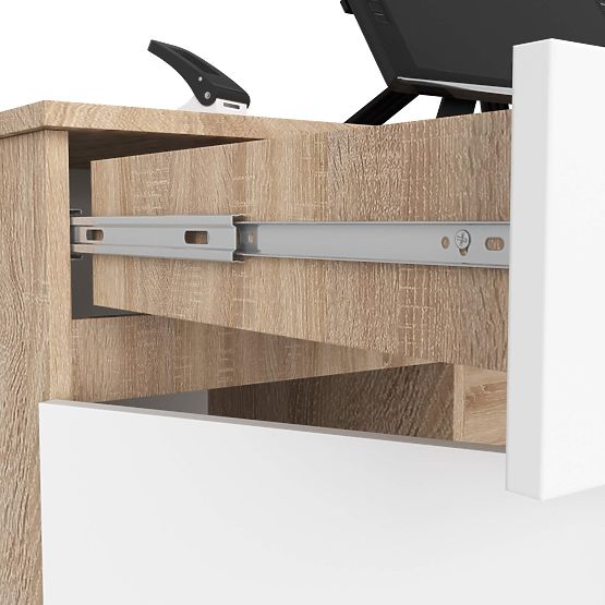 ÍRÓASZTAL CLP A5 2D 2SZ PK SONOMA / FEHÉR