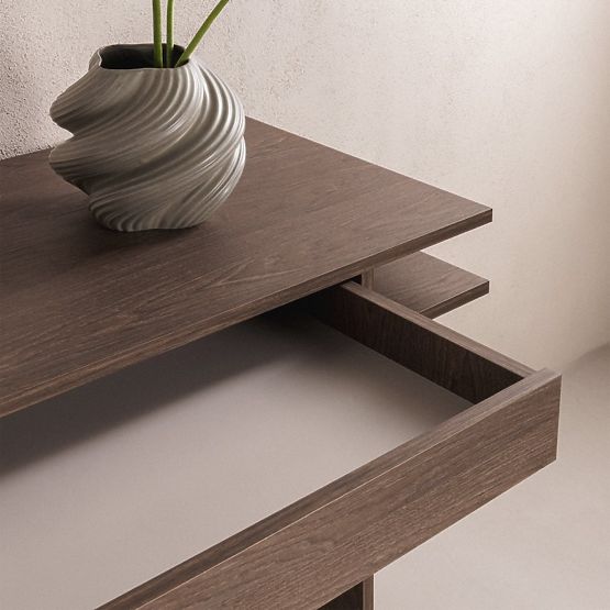 Íróasztal/konzol fiókkal Kanso, Baltic Storm tölgy