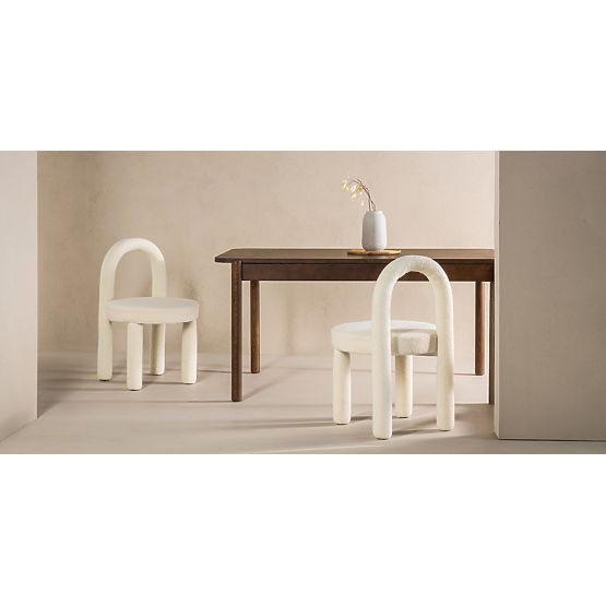 Iselio 160-200 cm-es, téglalap alakú, dió színű kihúzható asztal