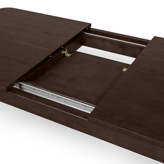 Iselio 160-200 cm-es, téglalap alakú, dió színű kihúzható asztal