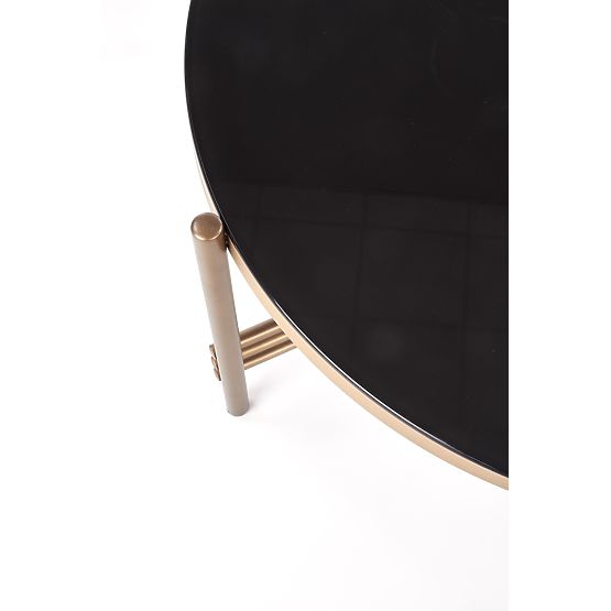 ISMENA doh 1nyz 0f3asztal keret - arany, asztallap - fekete (1p=1db)