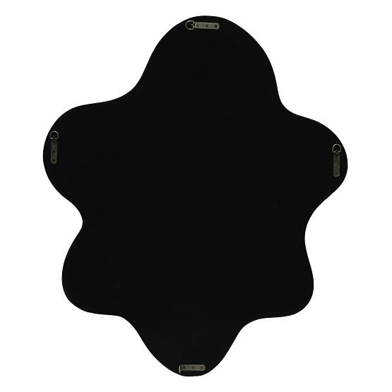 Izzi függő tükör, szabálytalan, világosbarna/mocha, fényes