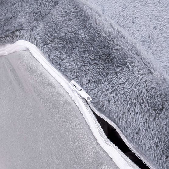 JASPER szürke plüss macskaház