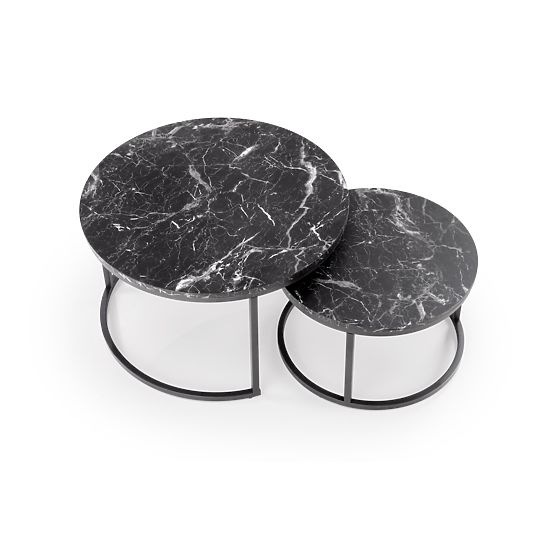 JAVA 2 pados padkészlet, fekete márvány / fekete (1p=1db)