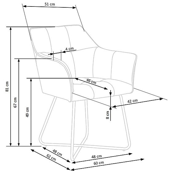 K377 szék bézs (1p=2db)