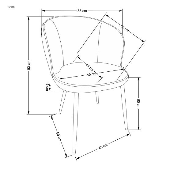 K506 szék többszínű (1p=2db)
