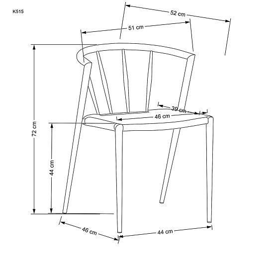 K515 szék természetes (1p=4db)