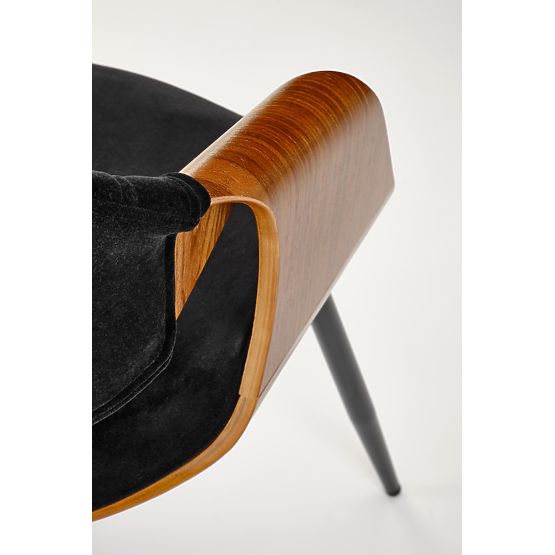 K586 szék, dió / fekete (1p=1db)