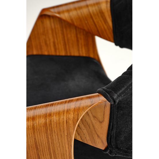 K586 szék, dió / fekete (1p=1db)