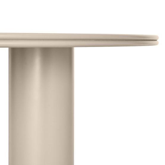 Kairo étkezőasztal 120 cm, kerek, sötét bézs