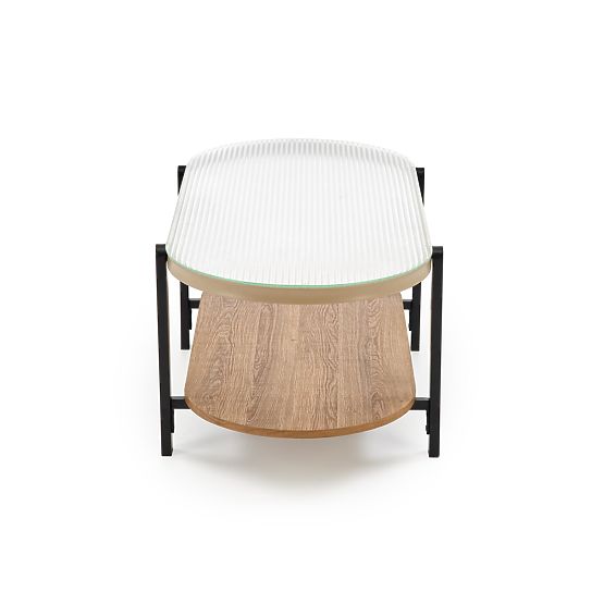 KAMALA dohányzóasztal, természetes/fekete (1p=1db)