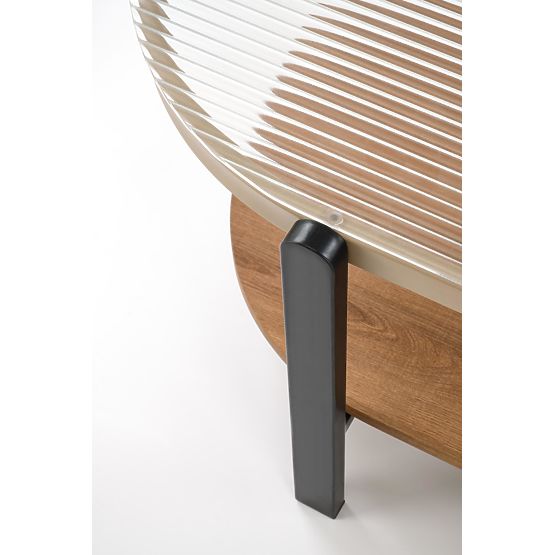 KAMALA dohányzóasztal, természetes/fekete (1p=1db)